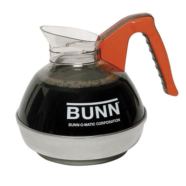 Bunn 12-Cup Unbreakable Decanter, Decaf, Orange Handle BUN061010101